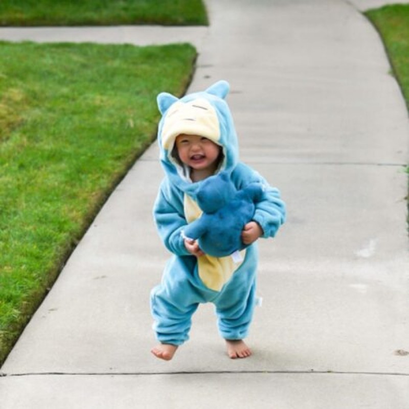 Newborn Snorlax & Pikachu Onesie Infant Halloween Costumes Outfit 