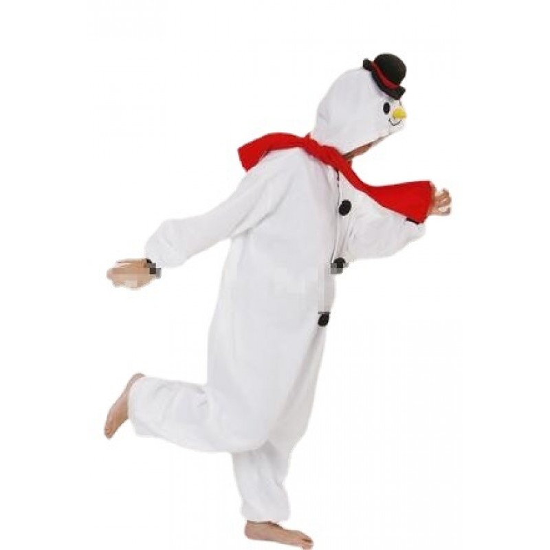 Christmas Costumes Snowman Onesie Holiday Outfit Pajamas Hooded