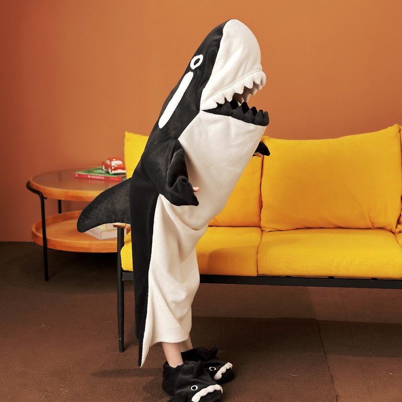 Adult Shark Pajamas Adult Cosplay Costume Shark One Piece Animal Pajamas  Cosplay Animal Shark Costume Shark Sleeping Bag Halloween Gift