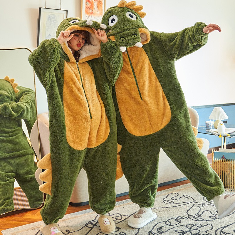 Funziez! Crocodile Alligator Adult Onesie - Dinosaur Halloween Costume -  Animal One Piece Cosplay Suit for Women and Men