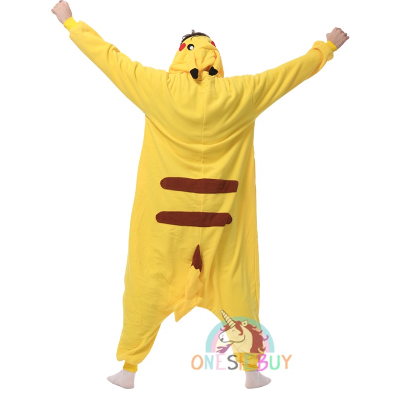 Womens and Mens Onesie Pajamas Pikachu Snorlax Charmander Umbreon Costume 