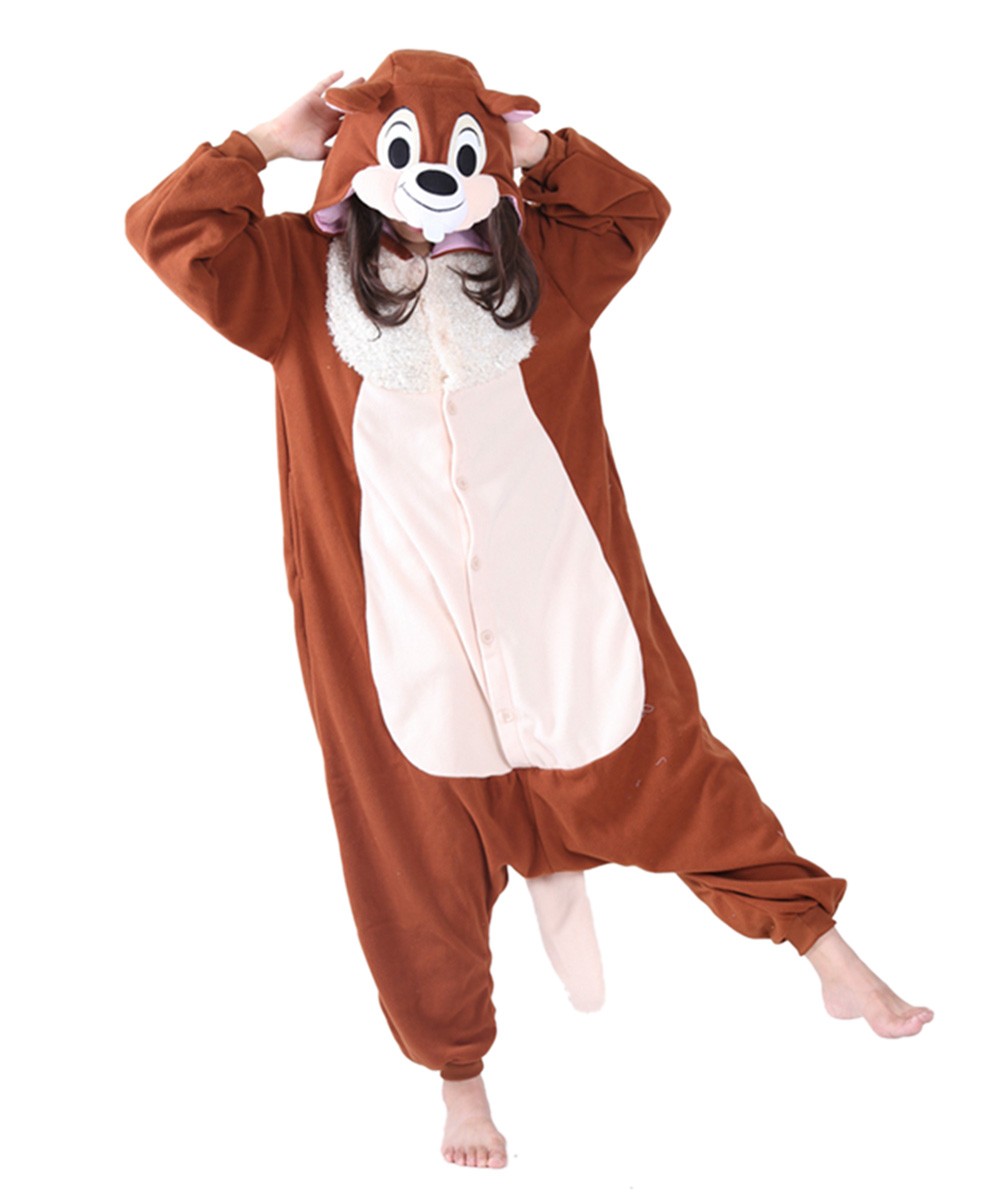 Animal Adult Kigurumi Flying Squirrel Onesies Party Halloween Mouse Pajamas  Cosplay Chipmuck Costumes Sleepwear Jumpsuit