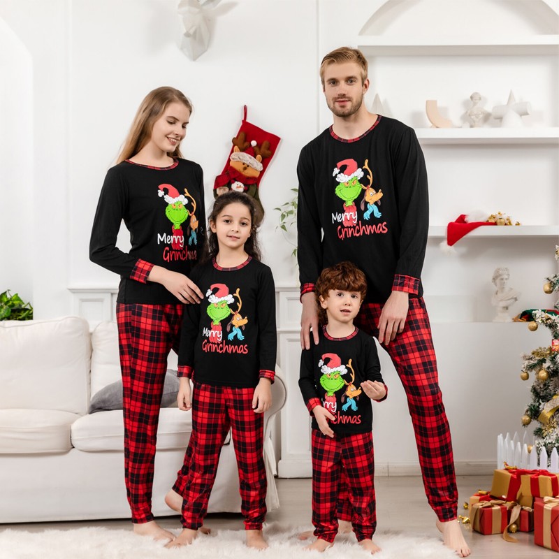 HP Matching Family Christmas PJs With Dog - Family Christmas Pajamas By  Jenny