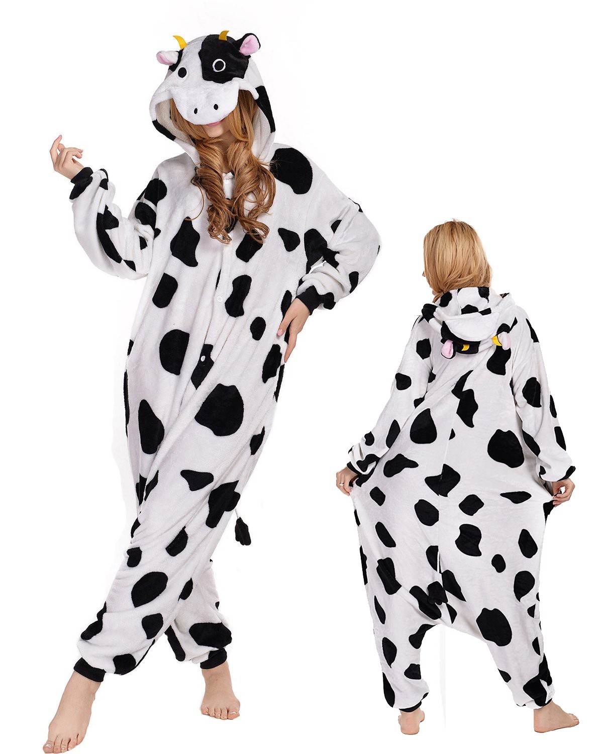 Kids Cow Onesie Animal Pajamas Kigurumi Costumes for Boys Girls - Allonesie