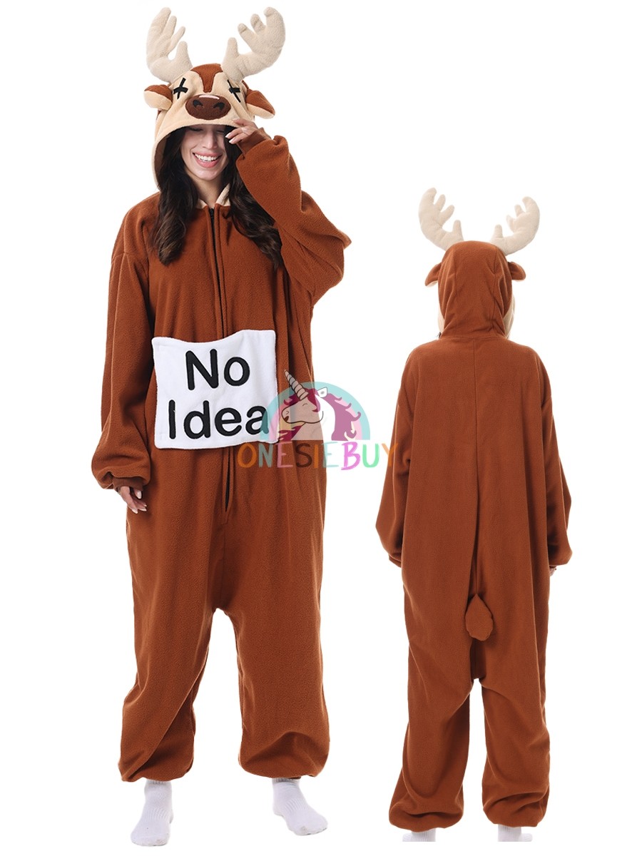 Goat Onesie Costume Pajama for Adult Women & Men Halloween