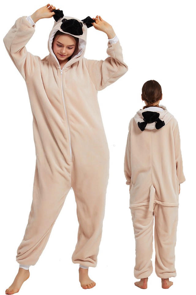 Kids pug online onesie