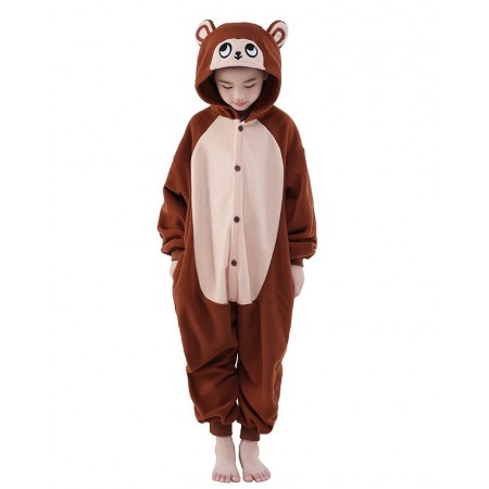 Monkey Kigurumi Onesie Pajamas Animal Costumes for Kids